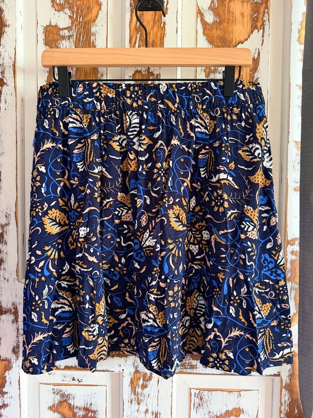 Loft Cottagecore Style Whimsical Print Flowy Skirt Size Large